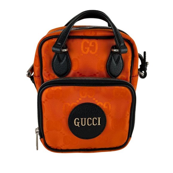 Gucci Men's Messenger Shoulder Bag Interlocking GG Orange Size M - Picture 1 of 8